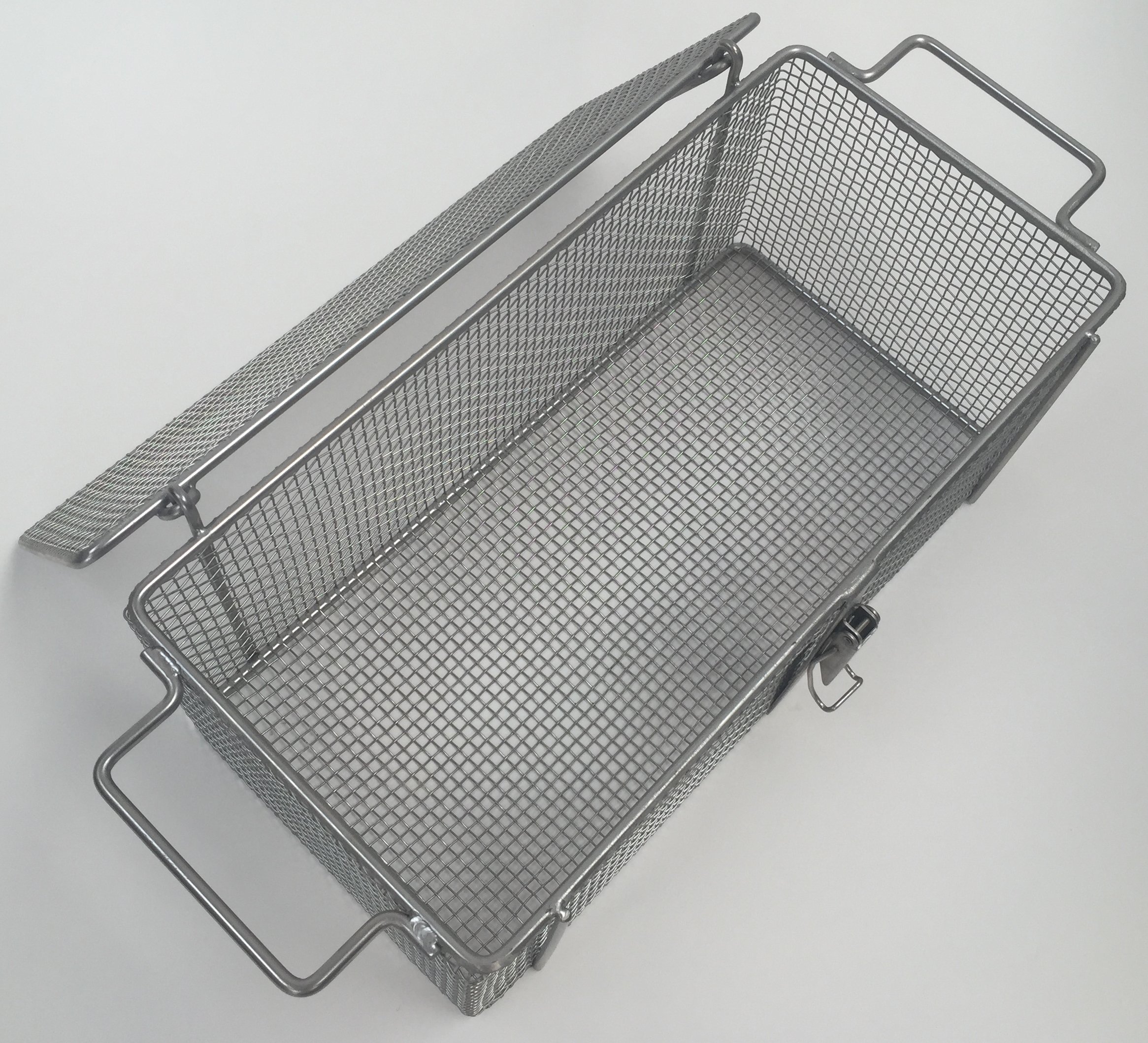 STOBAZA Edelstahl-Reinigungskorb Mit Griff - Professionell Für Werkstatt & Labor